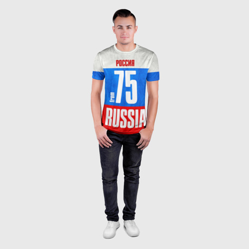 Мужская футболка 3D Slim Russia (from 75), цвет 3D печать - фото 4