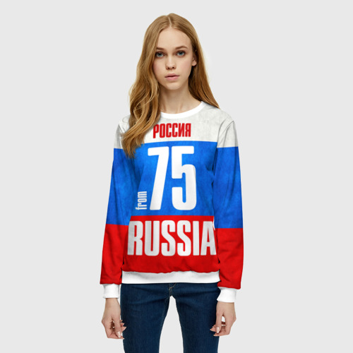 Женский свитшот 3D Russia (from 75), цвет 3D печать - фото 3