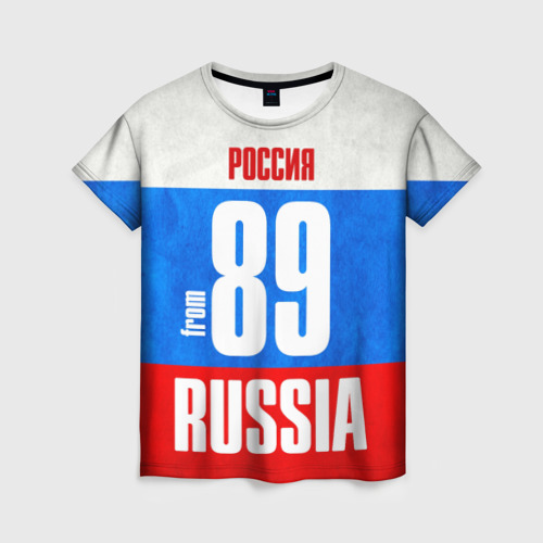 Женская футболка 3D Russia (from 89), цвет 3D печать