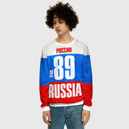 Мужской свитшот 3D Russia (from 89), цвет белый - фото 3