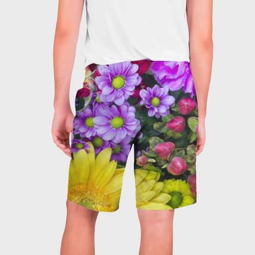 Мужские шорты 3D Роскошные цветы, цвет 3D печать - фото 2