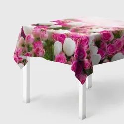Скатерть 3D Нежные розы
