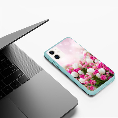 Чехол для iPhone 11 матовый Нежные розы Фото 01 Чехол для iPhone 11 матовый Нежные розы Фото 01