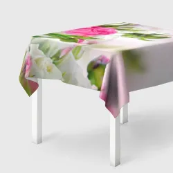 Скатерть 3D Алые розы