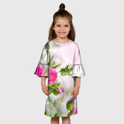 Детское платье 3D Алые розы - фото 2