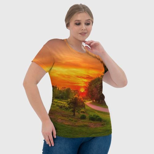 Женская футболка 3D Канада, цвет 3D печать - фото 6