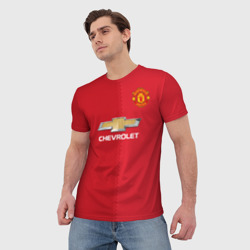 Мужская футболка 3D Манчестер Юнайтед форма - фото 2