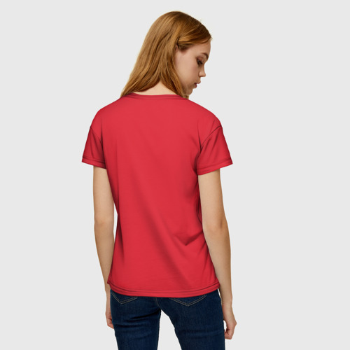 Женская футболка 3D Манчестер Юнайтед форма, цвет 3D печать - фото 4