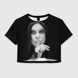 Женская футболка Crop-top 3D Ozzy Osbourne