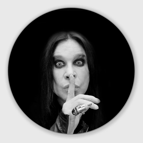 Круглый коврик для мышки Ozzy Osbourne
