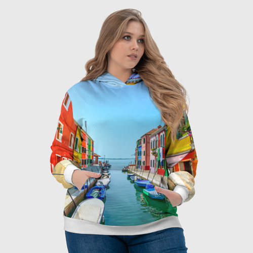 Женская толстовка 3D Венеция - фото 6