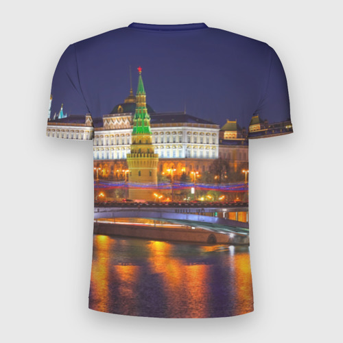 Мужская футболка 3D Slim Москва Кремль, цвет 3D печать - фото 2