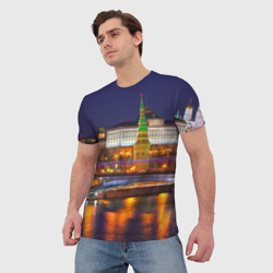 Мужская футболка 3D Москва Кремль - фото 2