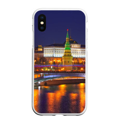 Чехол для iPhone XS Max матовый Москва Кремль