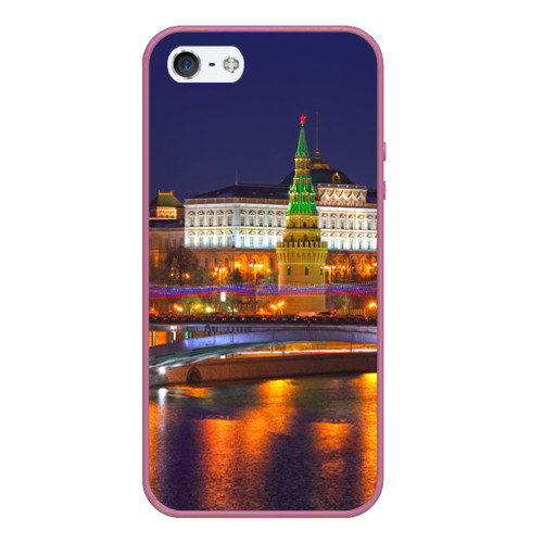 Чехол для iPhone 5/5S матовый Москва Кремль