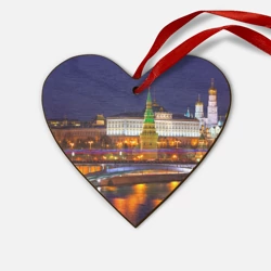 Деревянная игрушка Сердце Москва Кремль