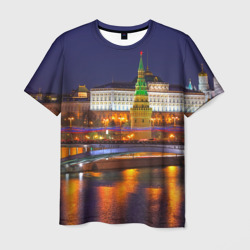 Мужская футболка 3D Москва Кремль