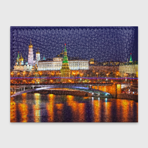 Обложка для студенческого билета Москва Кремль, цвет черный - фото 2