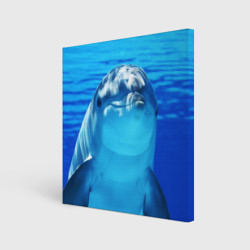 Холст квадратный Дельфин