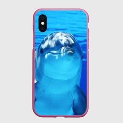 Чехол для iPhone XS Max матовый Дельфин