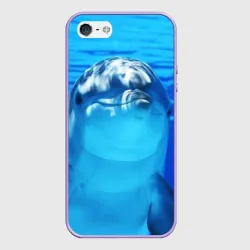 Чехол для iPhone 5/5S матовый Дельфин