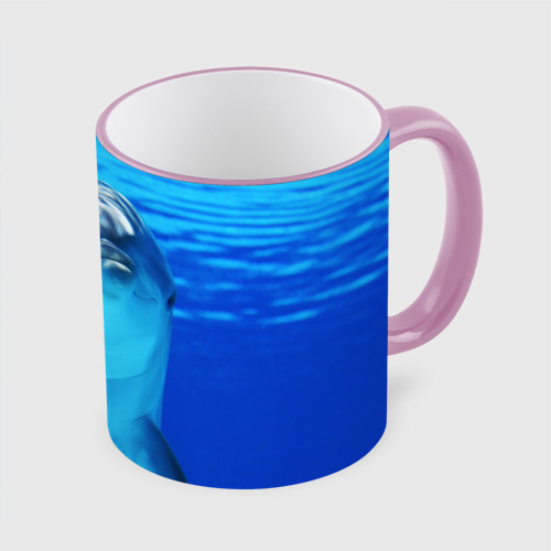 Кружка с полной запечаткой Дельфин, цвет Кант розовый - фото 3