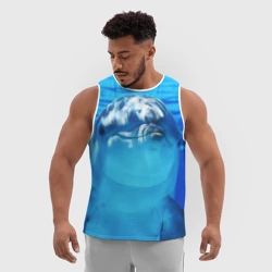 Мужская спортивная майка 3D Дельфин - фото 2