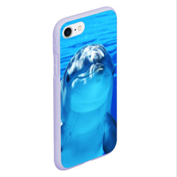 Чехол для iPhone 7/8 матовый Дельфин - фото 2
