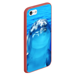 Чехол для iPhone 5/5S матовый Дельфин - фото 2