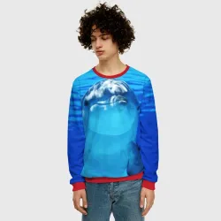 Мужской свитшот 3D Дельфин - фото 2