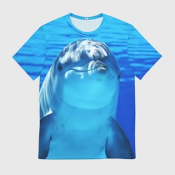 Мужская футболка 3D Дельфин