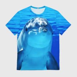Мужская футболка 3D Дельфин