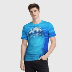 Мужская футболка 3D Дельфин - фото 2