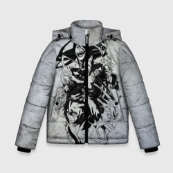 Зимняя куртка для мальчиков 3D Блич серый