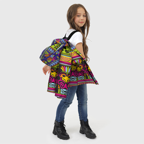 Зимняя куртка для девочек 3D Мексика, цвет красный - фото 6