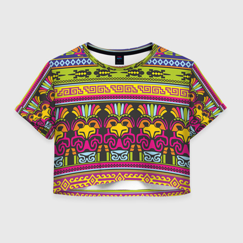 Женская футболка Crop-top 3D Мексика, цвет 3D печать