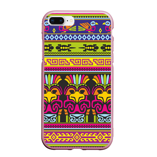 Чехол для iPhone 7Plus/8 Plus матовый Мексика, цвет розовый