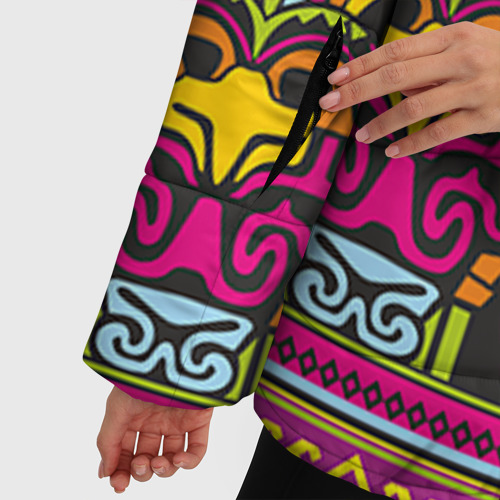 Женская зимняя куртка Oversize Мексика, цвет черный - фото 6
