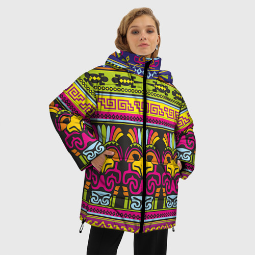 Женская зимняя куртка Oversize Мексика, цвет черный - фото 3