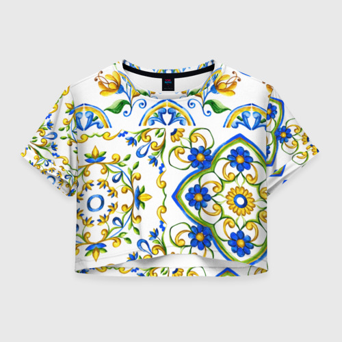 Женская футболка Cropp-top Майолика Фото 01 Женская футболка Cropp-top Майолика Фото 01