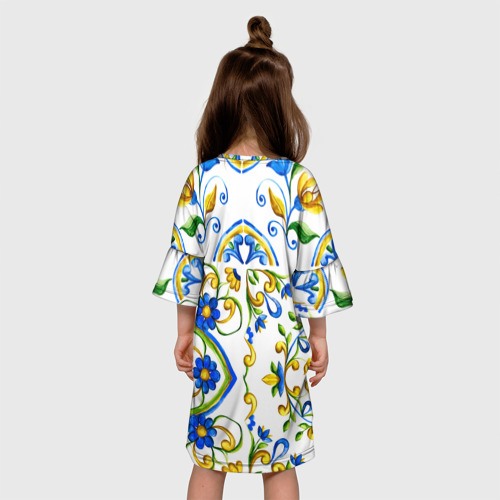 Детское платье 3D Майолика, цвет 3D печать - фото 5