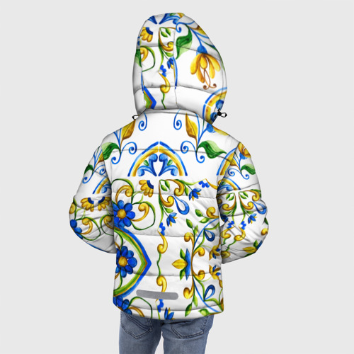 Зимняя куртка для мальчиков 3D Майолика, цвет светло-серый - фото 4