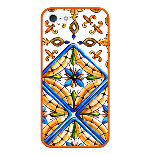Чехол для iPhone 5/5S матовый Майолика 4 Фото 01 Чехол для iPhone 5/5S матовый Майолика 4 Фото 01