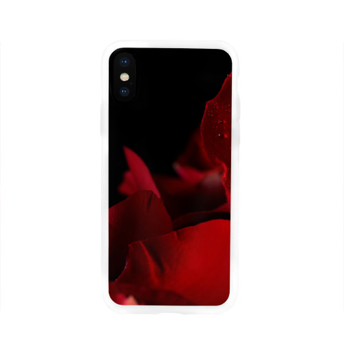 Чехол для Apple iPhone X силиконовый глянцевый Лепестки розы Фото 01 Чехол для Apple iPhone X силиконовый глянцевый Лепестки розы Фото 01