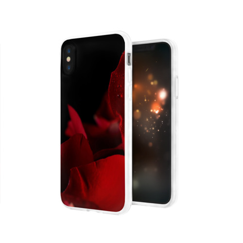 Чехол для Apple iPhone X силиконовый глянцевый Лепестки розы Фото 01 Чехол для Apple iPhone X силиконовый глянцевый Лепестки розы Фото 01