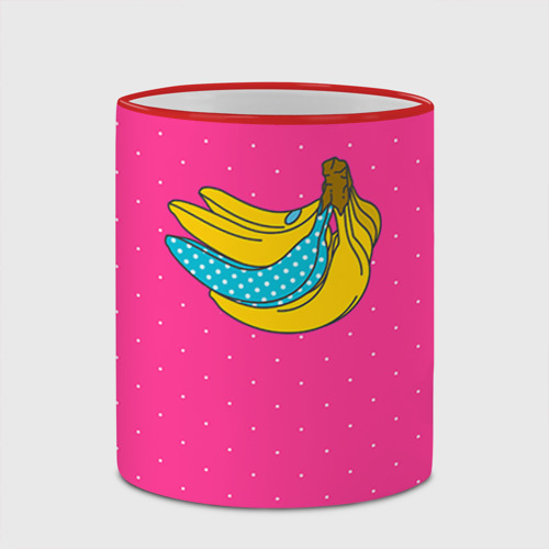 Кружка с полной запечаткой Банан 2, цвет Кант красный - фото 4