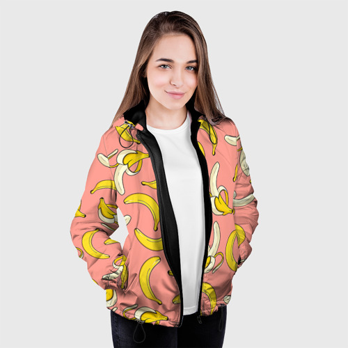 Женская куртка 3D Банан 1, цвет черный - фото 4