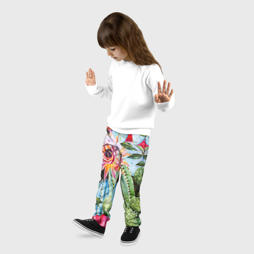 Детские брюки 3D Зелень, цвет 3D печать - фото 3