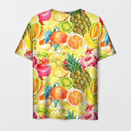 Мужская футболка 3D Веселые фрукты 1, цвет 3D печать - фото 2