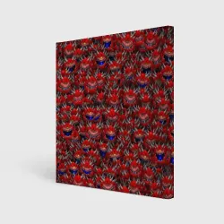 Холст квадратный Какодемоны pixel-art